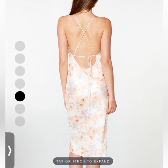 NWT Floral Satin Slip Dress - Picture 2 of 4